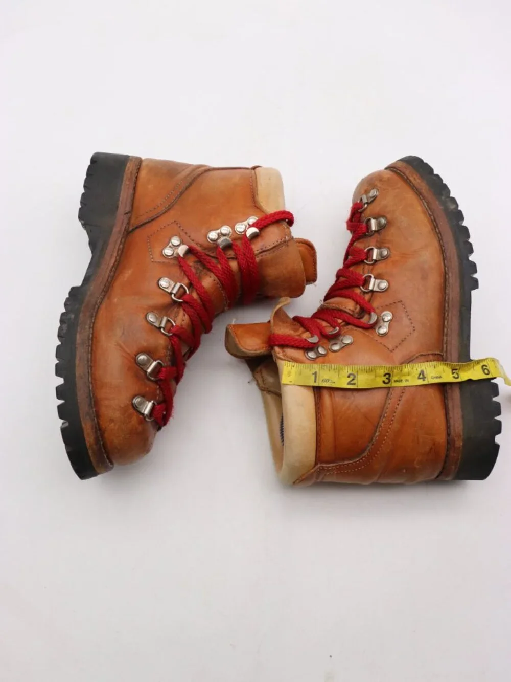 Vintage Unbranded Hiking Men's Size 6 D Mountaineer Boot Brown Leather USA